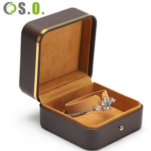 Caja de Exhibición de Joyería de Plástico de Lujo en Cuero Personalizado para Anillos, Pulseras, Collares y Aretes - Product Image 2
