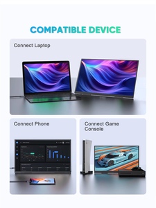 Xách tay màn hình 18.5 inch 60Hz 120Hz 1080P IPS chơi game hiển thị thứ hai màn hình cho máy tính xách tay với chân đế - Product Image 6