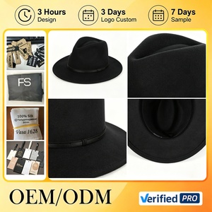 Chapeaux Fedora en feutre 100% laine avec logo personnalisé HKZB, chapeaux en feutre western unisexes, chapeau Panama Jazz pour femmes avec ceinture en cuir pour les voyages et la pêche - Product Image 2