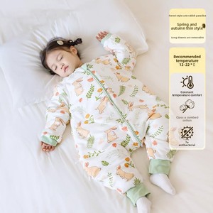 Sac de couchage à capuche pour bébé 100 % coton, personnalisable, hiver, jambes séparées, lavable en machine, manches longues, motif <span class=keywords><strong>dessin</strong></span> <span class=keywords><strong>animé</strong></span>, vente en gros - Product Image 4