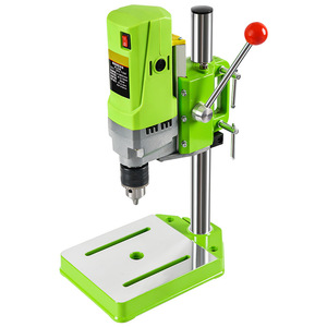 Mini perceuse à colonne 220V 335x335mm avec table métallique et course de broche de 80mm pour établi DIY - Product Image 1
