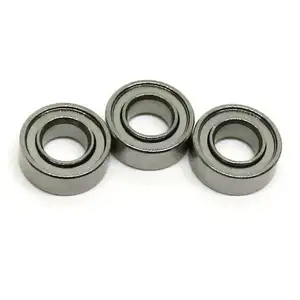 SR144ZZ 1/8 "X 1/4" X 7/64 "Inci Ukuran SR144 ZZ Baja Tahan Karat Logam Terlindung Bantalan Bola Paintball