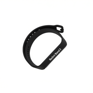 Bracelet de remplacement Redmi Band3 en silicone noir compatible avec la montre connectée Xiaomi Band 3 - Product Image 2