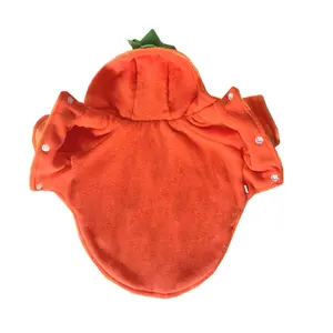Venda Direta Atacado Designs Exclusivos Individuation Dog Halloween Pumpkin Vestuário Pet Halloween Pumpkin