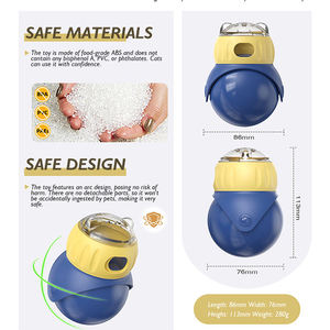 QUCHONPET 2026 ของเล่นแมวแบบใหม่สุดฮิต รูปนกฮูก สปอร์ตคลาสสิก ฝึกสมองแมว ช่วยให้กินอาหารช้าลง พร้อมช่องใส่อาหาร - Product Image 4