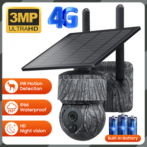 กล้อง Q51 4G พลังงานแสงอาทิตย์ กล้องวงจรปิดขนาดเล็ก 3MP ระบบรักษาความปลอดภัยภายในบ้าน UBOX มองเห็นในเวลากลางคืน ราคาประหยัด สีเทา สำหรับฟาร์ม กล้องโดม PTZ - Product Image 2