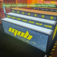 Tables de réception promotionnelles pour salons professionnels, avec profil en aluminium, sublimation couleur intégrale, rétroéclairage LED, portables et durables, 6 pieds.