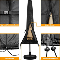 Faltbare, moderne Design-Aufbewahrungstasche für Sonnenschirm-Abdeckungen – Wasserdichte Outdoor-Marktschirmhülle