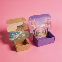 Boîte d'expédition en carton ondulé avec logo personnalisé, boîte cadeau écologique, gaufrage couleur, matériaux recyclés, taille personnalisée, vêtements