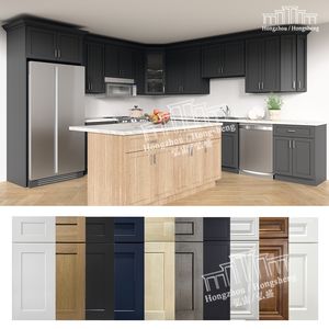 ผู้ผลิตตู้ครัวเวียดนาม RTA ขายส่งตู้เฟอร์นิเจอร์ครัวแบบอเมริกัน ตู้ครัวไม้จริงทันสมัย ตู้เก็บของในครัว - Product Image 1