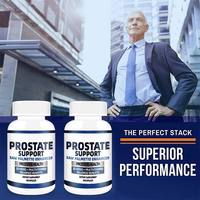 Capsules de soutien avancé pour la prostate à base de palmier nain, 60 unités, 550 mg, bien-être urinaire, supplément à base de plantes pour hommes, végétalien, OEM personnalisé
