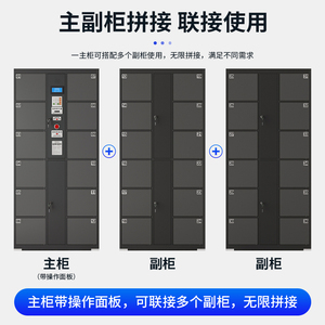 ตู้ล็อกเกอร์อิเล็กทรอนิกส์อัจฉริยะ Tejinfei 60 ช่อง ตู้โลหะพร้อมระบบสแกน QR Code และระบบจดจำใบหน้า สำหรับซูเปอร์มาร์เก็ต - Product Image 4
