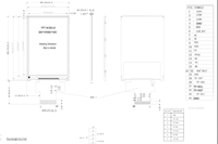 Écran LCD couleur IPS de petite taille de bonne qualité, 3,5 pouces (3,5''), résolution 320x480, driver IC ILI9488, interface SPI RGB, écran tactile CTP