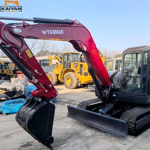 Mini-excavatrice sur chenilles d'occasion YANMAR VIO80 de 8 tonnes, à queue zéro, d'origine japonaise, hydraulique, pour travaux municipaux - Product Image 2