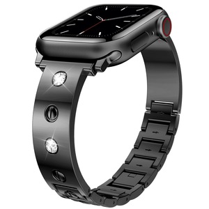Correa de reloj de lujo con diamantes para <span class=keywords><strong>Apple</strong></span> <span class=keywords><strong>Watch</strong></span> Series 8 ultra 7 SE <span class=keywords><strong>6</strong></span> correa de <span class=keywords><strong>acero</strong></span> <span class=keywords><strong>inoxidable</strong></span> 38/40/41mm 42/44/45/49mm - Product Image 4