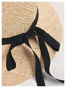 Sombrero de Paja Natural para Mujer, Diseño a Rayas, para Playa, Sol, Viajes, Pesca, Uso Diario Informal al Aire Libre, Novedad de Verano 2024 - Product Image 5