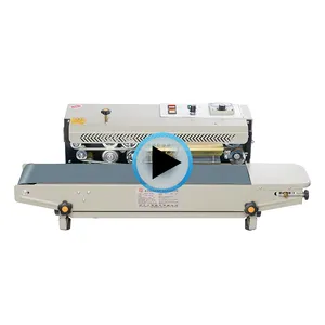 DBF-900 Horizontal Type Continuous plastic film band Sealer Sealing Machine bag sealer continuous band sealer