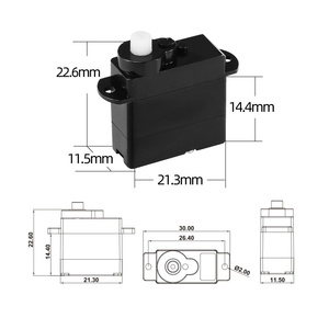 Micro servo 6g pour hélicoptère télécommandé, servo pour modèle réduit, jouet intelligent, mini servo 0,95 kg (d'<span class=keywords><strong>occasion</strong></span>/non ouvert) - Product Image 3
