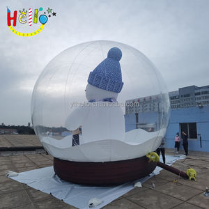 Globe à neige gonflable géant, grottes gonflables, globe à neige gonflable grandeur nature, <span class=keywords><strong>location</strong></span> de globe à neige gonflable, grand globe de Noël gonflable avec bonhomme de neige - Product Image 6
