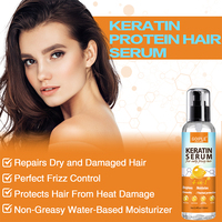 Sérum d'huile de protéine de kératine de marque privée pour des cheveux élégants et brillants Produit d'essence de soin des cheveux Prévenir les brûlures des cheveux Protecteur de chaleur