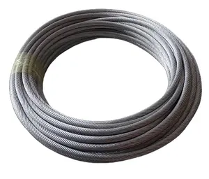 Mejor precio 6mm 4mm Cable de cuerda de alambre de acero Cable de pesca de acero varilla de alambre 2mm 1,5mm 2,5mm 304 cuerda de alambre de acero inoxidable