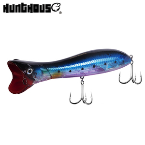 Vente en gros de leurres de pêche en eau salée, popper à profondeur variable avec yeux 3D personnalisés, 195 mm, 111 g, popper coulant - Product Image 1