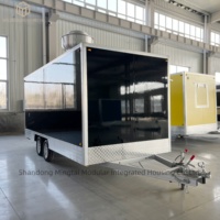 Remorque alimentaire mobile commerciale de 16 pieds pour la vente de snacks, hot-dogs, hamburgers, pizzas, churros et BBQ, fabrication sur mesure