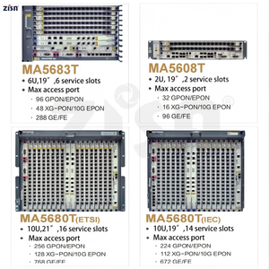 Mini OLT GPON MA5608T con Uplink de 10G, Tarjetas GPBD GPFD C+ C++ EPFD de 8/16 Puertos para GPON EPON XGS-PON SmartAX <span class=keywords><strong>FTTH</strong></span> - Product Image 3