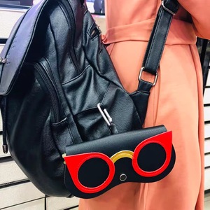 2023 Fashion Women PU Leather Cartoon Portable Storage Pendant Bag <b>Sunglass</b> Box Eyewear Bags - Product Image 5