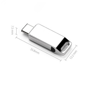 Clé USB C pivotante populaire, mini, rotative, 2.0 et 3.0, clé USB de type C, clé USB flash, accessoire pour téléphone portable de type C - Product Image 2