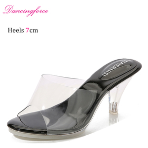 <span class=keywords><strong>Sandalias</strong></span> de Tacón Alto de 7cm Estilo Coreano, Frescas y Dulces, <span class=keywords><strong>para</strong></span> Mujer, <span class=keywords><strong>Sandalias</strong></span> Deslizantes con Cristales, <span class=keywords><strong>para</strong></span> Uso Diario, <span class=keywords><strong>Sandalias</strong></span> Famosas en Internet - Product Image 4
