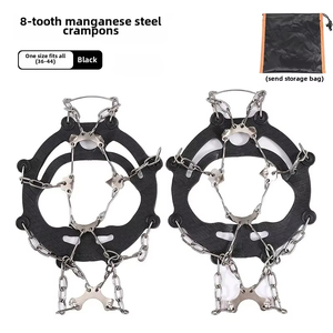 Crampons de neige en acier inoxydable pour chaussures de randonnée et d'alpinisme, chaînes antidérapantes pour la neige et la randonnée - Product Image 6