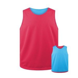 Reversible Soccer Training Vest Blue Yellow Adult Youth Breathable Football Practice Gear - Product Image 3