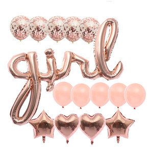 Baby <span class=keywords><strong>Boy</strong></span> Love Alphabet produce Baby Shower personalizzato per rivelare il genere di decorazioni per feste un pezzo di carta stagnola - Product Image 2