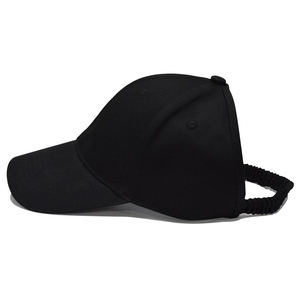 Casquette de baseball pour femme avec logo brodé OEM, ouverture pour queue de cheval, en tissu naturel, fermeture élastique - Product Image 1