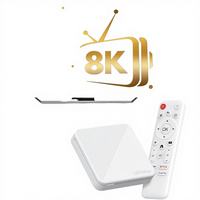 Boîtier de streaming Smart TV H96max Allwinner H313 Quad Core Android 12.0 2 Go de RAM 4K avec télécommande vocale Bluetooth