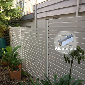 رف كامل طويل القامة بدون 16 ورقة قاعدة منخفضة خضراء 6 بوصة مستودع لينكو تصميم ألواح سوداء تجمع أفقي سياج فني من الألومنيوم - Product Image 4