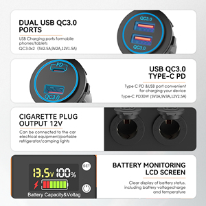 Caja de Batería Inteligente Portátil ABS de 100Ah para Barcos Marinos, Carga Solar de 12V 24V para Camping, Venta al Por Mayor - Product Image 4