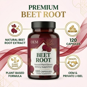 Capsules de racine de betterave OEM ODM, extrait naturel de plante, complément alimentaire, 120 capsules, complément à base de plantes pour adultes - Product Image 3