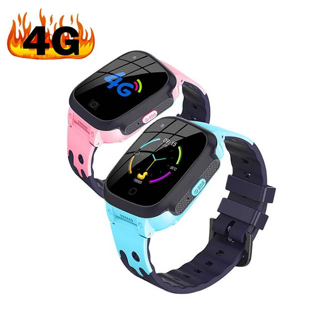 4g Lte Smart Watch Android Ip68 Waterproof Support Nano Sim Card Kid Smart Watch Phone GPS tracker Wifi Video Call Big Battery
