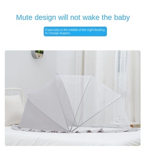 <span class=keywords><strong>Zanzariera</strong></span> Pieghevole per Lettino Bambini 0-3 Anni con Tenda Oscurante per Viaggi e Sonno - Product Image 5