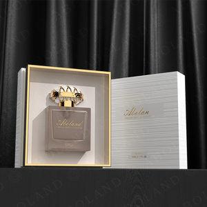 50ml Luxury High-End Perfume Glass <b>Bottle</b> Pump Sprayer Thick Bottom Empty Customizable Caps Custom Logo Premium Packaging <b>Box</b> - Product Image 2