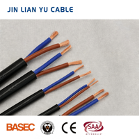 Câble enroulé torsadé RVV étanche, modèle IE4, isolé, gaine en caoutchouc, 24 AWG, 450V/750V, en cuivre, pour moteurs submersibles et puits profonds