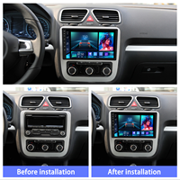 Meihua 9 pouces Android autoradio GPS tableau de bord stéréo pour lecteur DVD CarPlay multimédia DSP Portable aide inverse pour VOLKSWAGEN