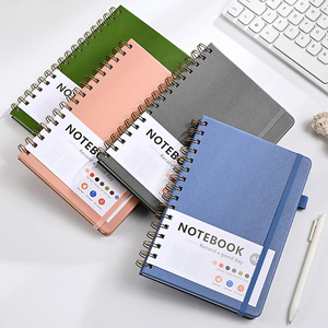 Cuaderno de Diario para Estudiantes A5 con Cubierta de Cuero PU, Páginas Rayadas Ecológicas, Cuadernos Espirales, Diarios, Admite Logotipo Personalizado, Listo para Enviar - Product Image 3