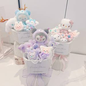 Bouquet de fleurs en peluche douce de qualité supérieure, cadeau unique pour les couples, cadeau de rendez-vous galant - Product Image 4