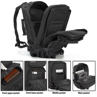 Sacs à dos tactiques pour homme 30L/50L pour la chasse, les voyages en plein air, le camping, la randonnée, le trekking, EDC Molle
