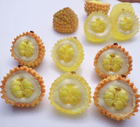Matériaux pour la création de crèmes de fruits tridimensionnelles, crèmes de durian, fleurs pour épingles à cheveux et chaussures, pendentifs en résine pour diffusion en direct et objets de présentation