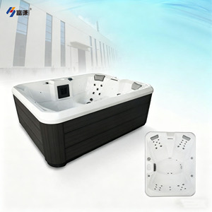 Bain à remous de luxe pour 4 personnes, spa extérieur, bain à remous avec jacuzzi - Product Image 5