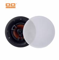 QQCHINA PA Haut-parleur de plafond à caisson de basses 2 voies 6 pouces 30W pour salle de conférence, lecture de musique de fond de haute qualité